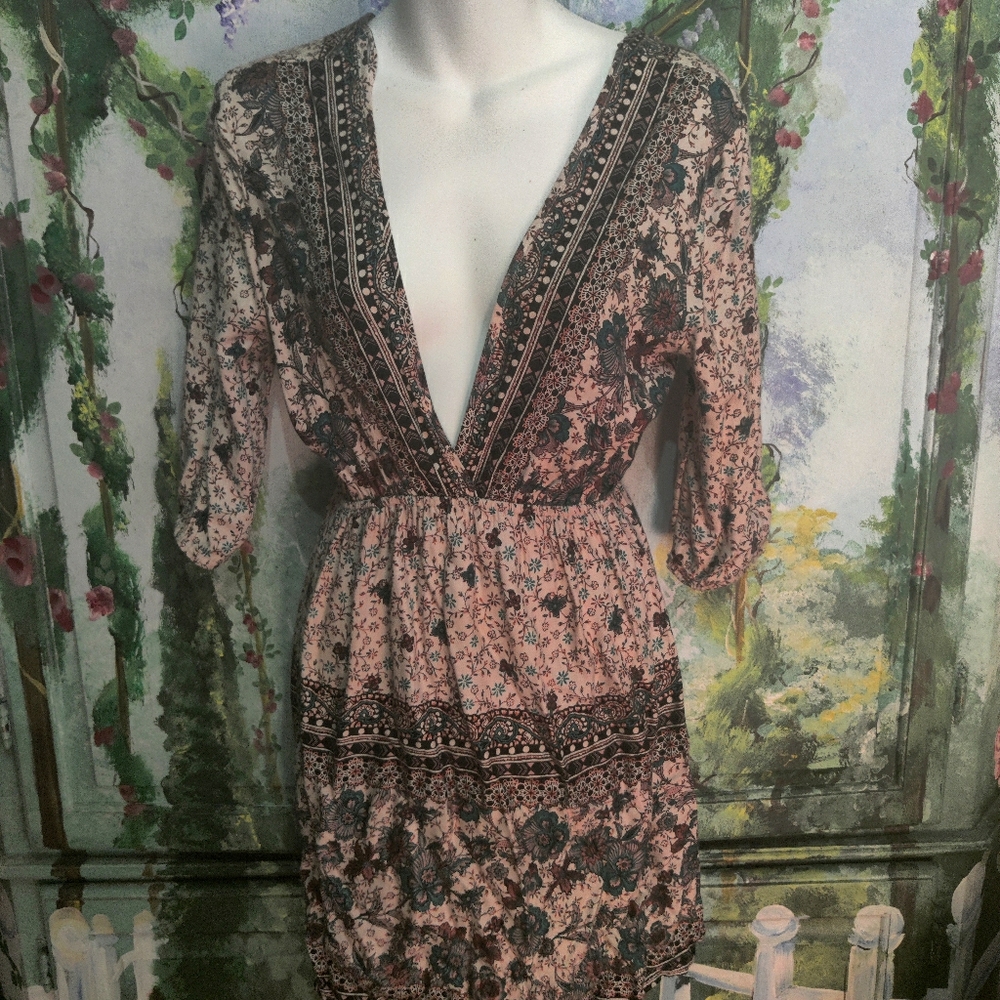 Boho floral dress